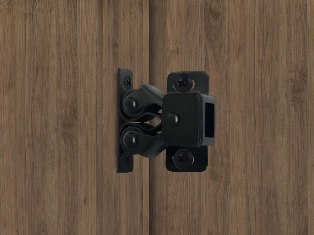 Adjustable Silent Roller Catch, Matte Black, 1-1/4", 25 Pack