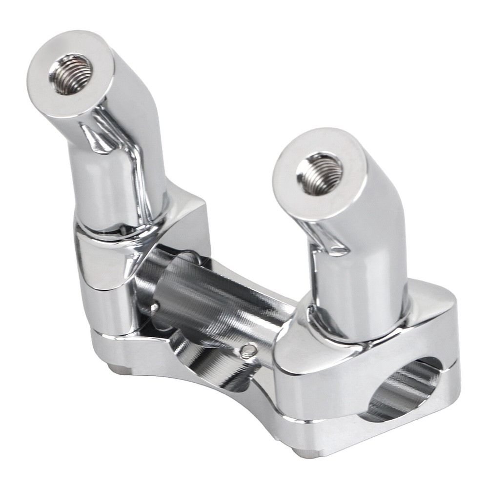 Chrome 3.5" Pullback Handlebar Riser Top Clamp For Harley Dyna Low Rider V-Rod
