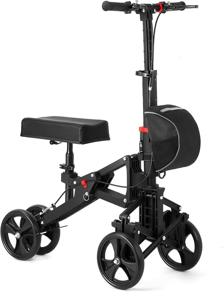 Dr. WhitZard Knee Scooters for Foot Injuries Steerable/Foldable Knee Walker