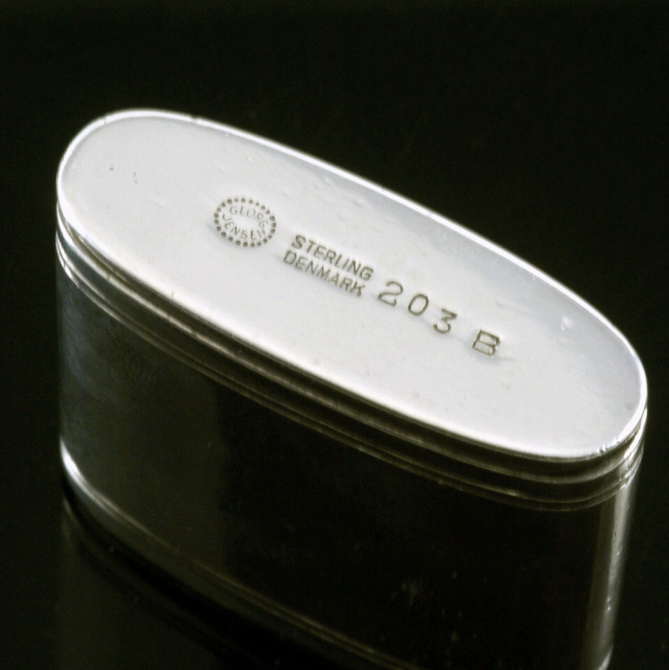 Georg Jensen. Sterling Silver Pill Box #203B.