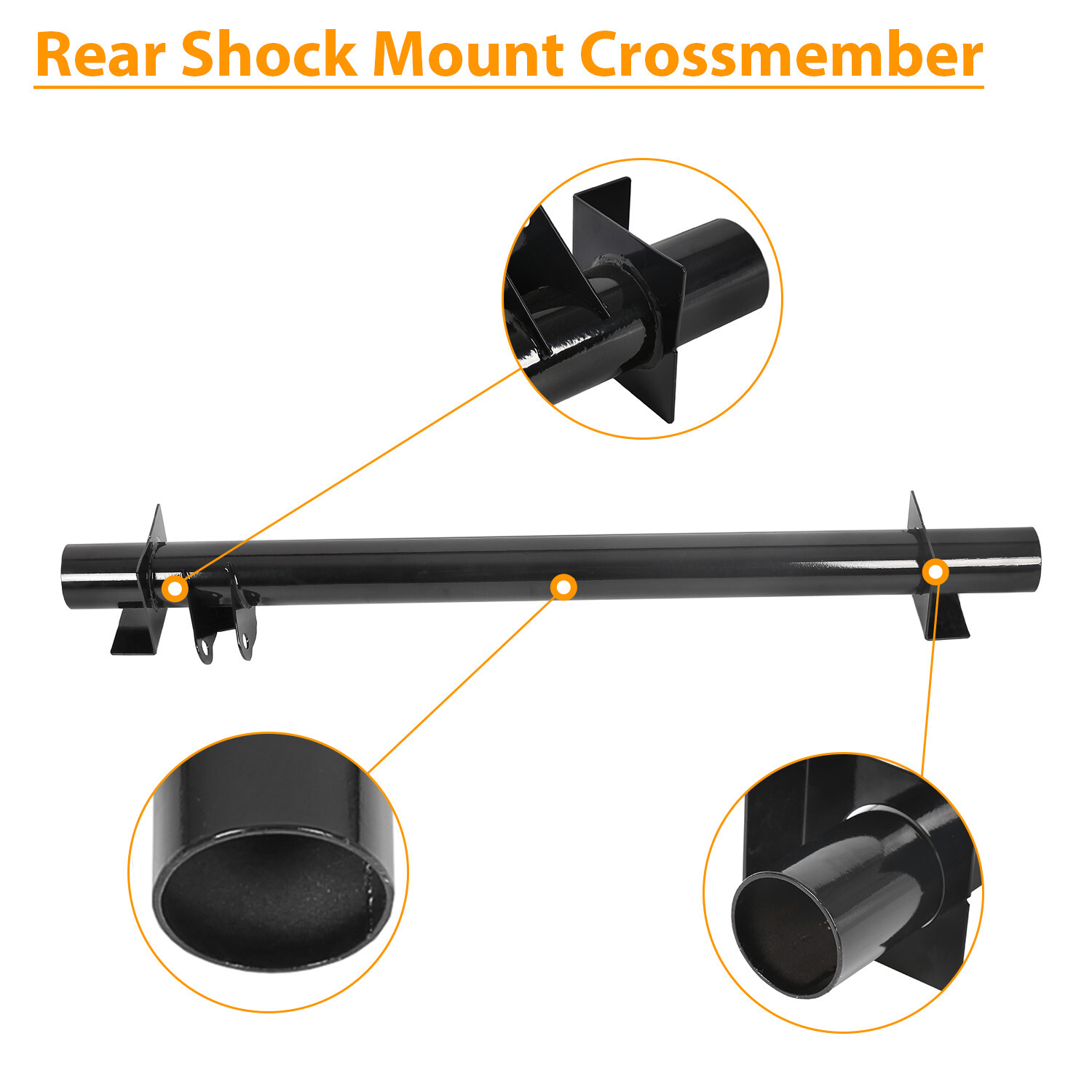 Rear Tank Support + Rear Shock Mount Crossmember For 01-10 Chevy Silverado/GMC