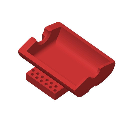 3D Printed Hornady Cam Lock Trimmer Shavings Catcher Basket & Pilot Holder *RED*