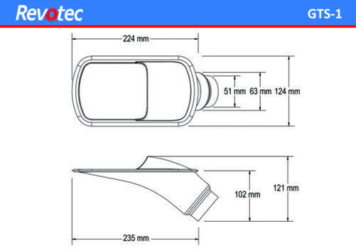 GT Induction Scoop Clear 63/51mm