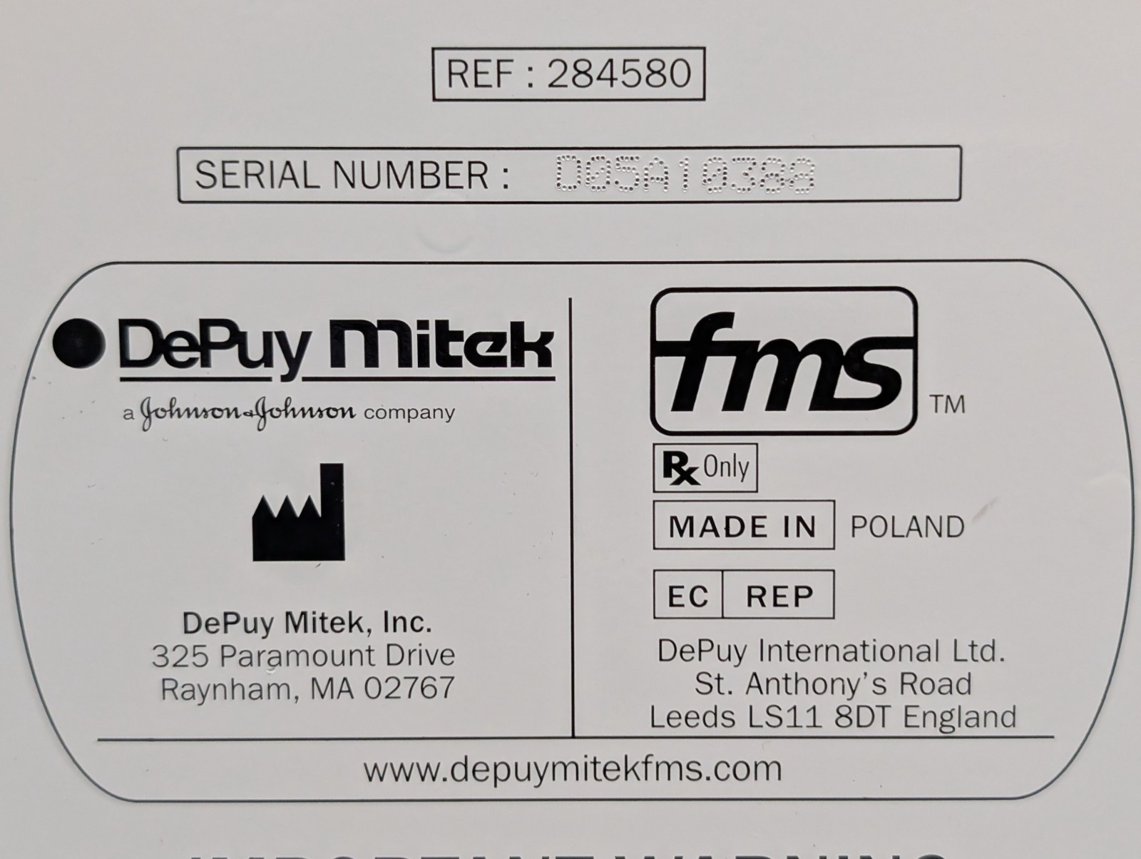 FMS Arthroscopy Group 284580 Duo+ Fluid Management System with Integrated Shaver