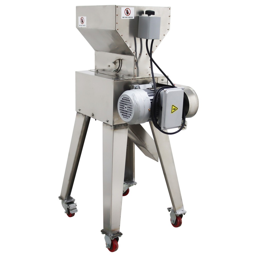 Stainless Steel Multi-functional Roller Crusher Malt Crushing Machine 110V 1HP