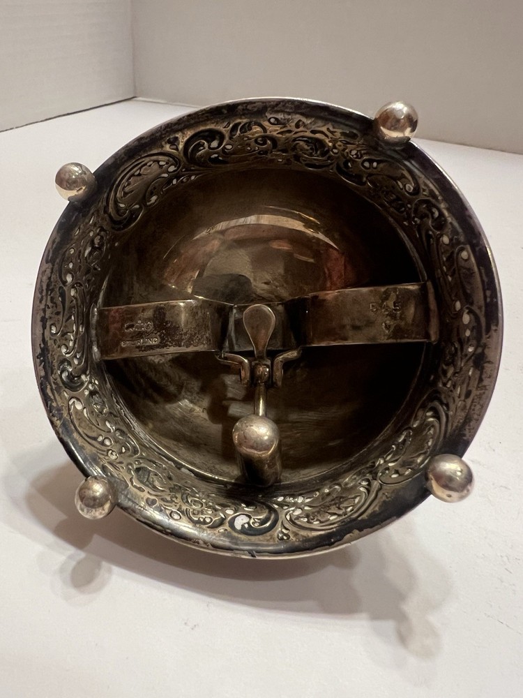Antique Sterling Silver Desk/ Table /Counter Bell. Solid. Monogrammed. RARE!