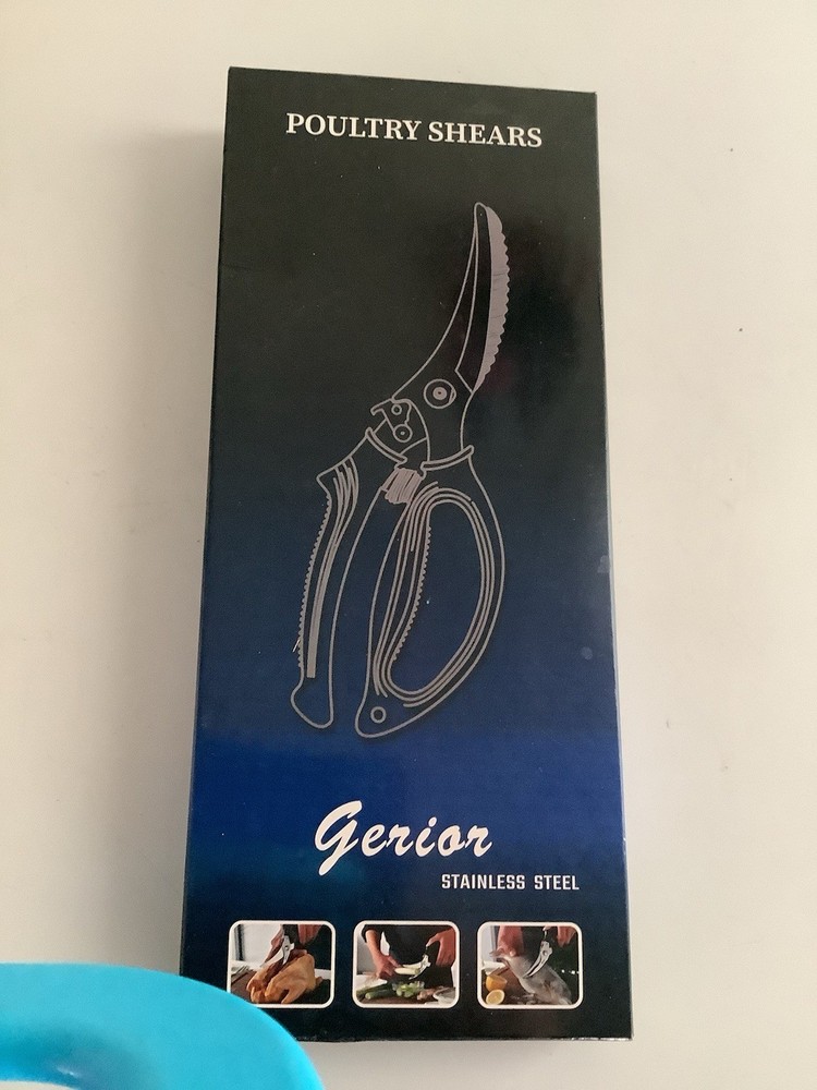 Heavy Duty Poultry Shears Kitchen Scissors for Chicken Meat Spring Loaded