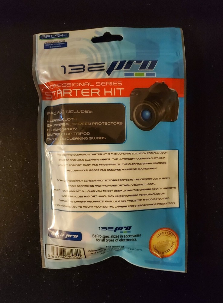 13E Pro Professional Series Camera Starter Cleaning Kit