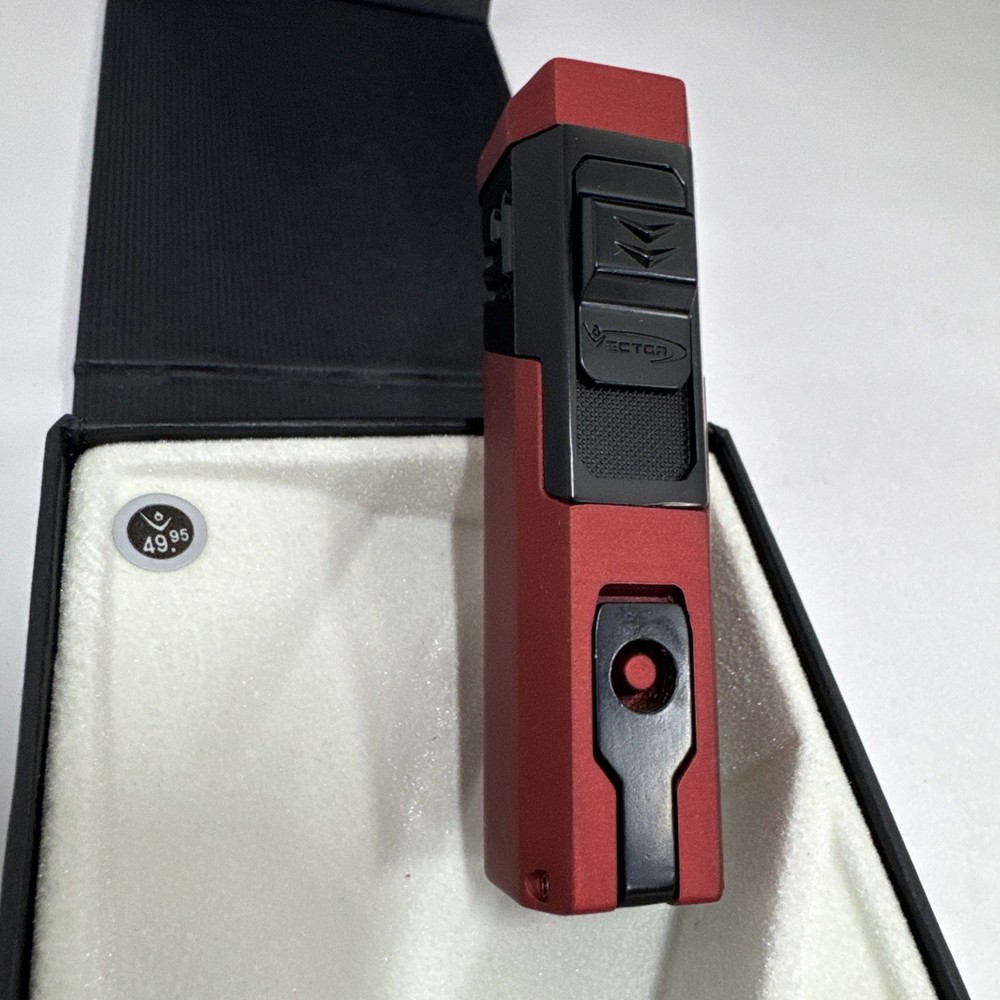 Vector Caliper - Single Large Jet Flame Torch Lighter - Red - New