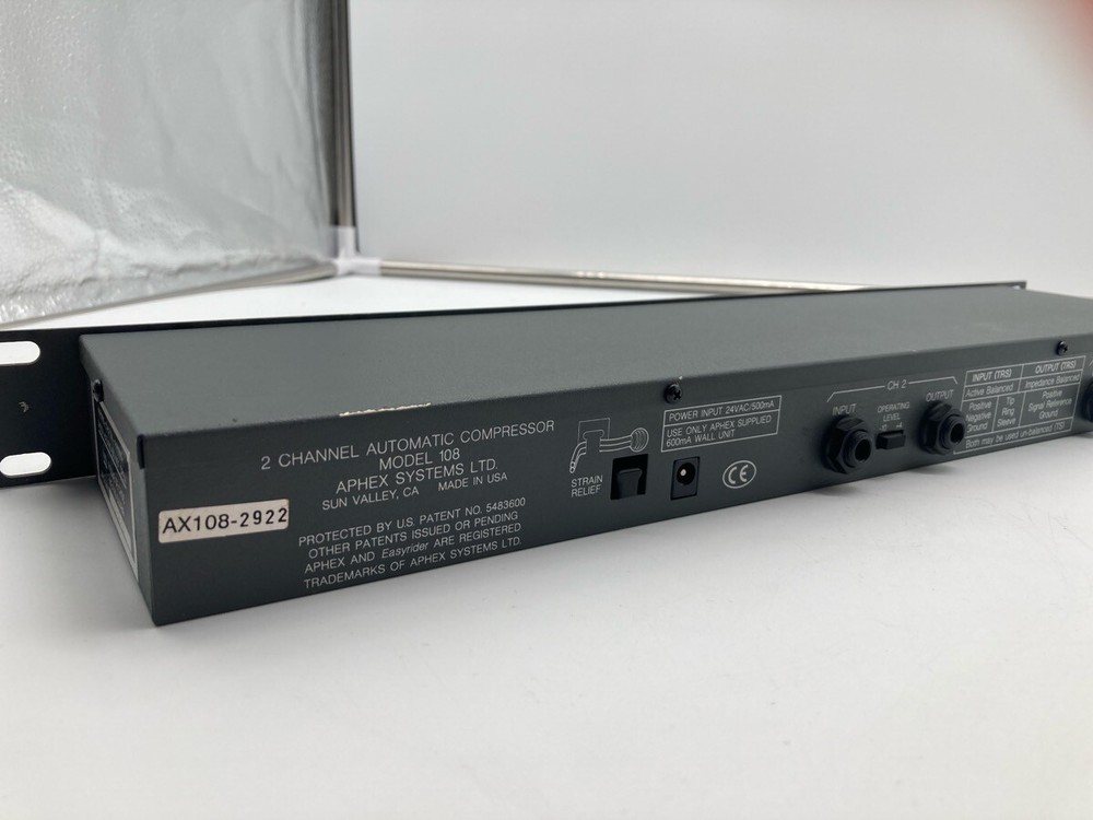 APHEX Model 108 Easyrider 2 Channel Automatic Compressor (AP2044734)