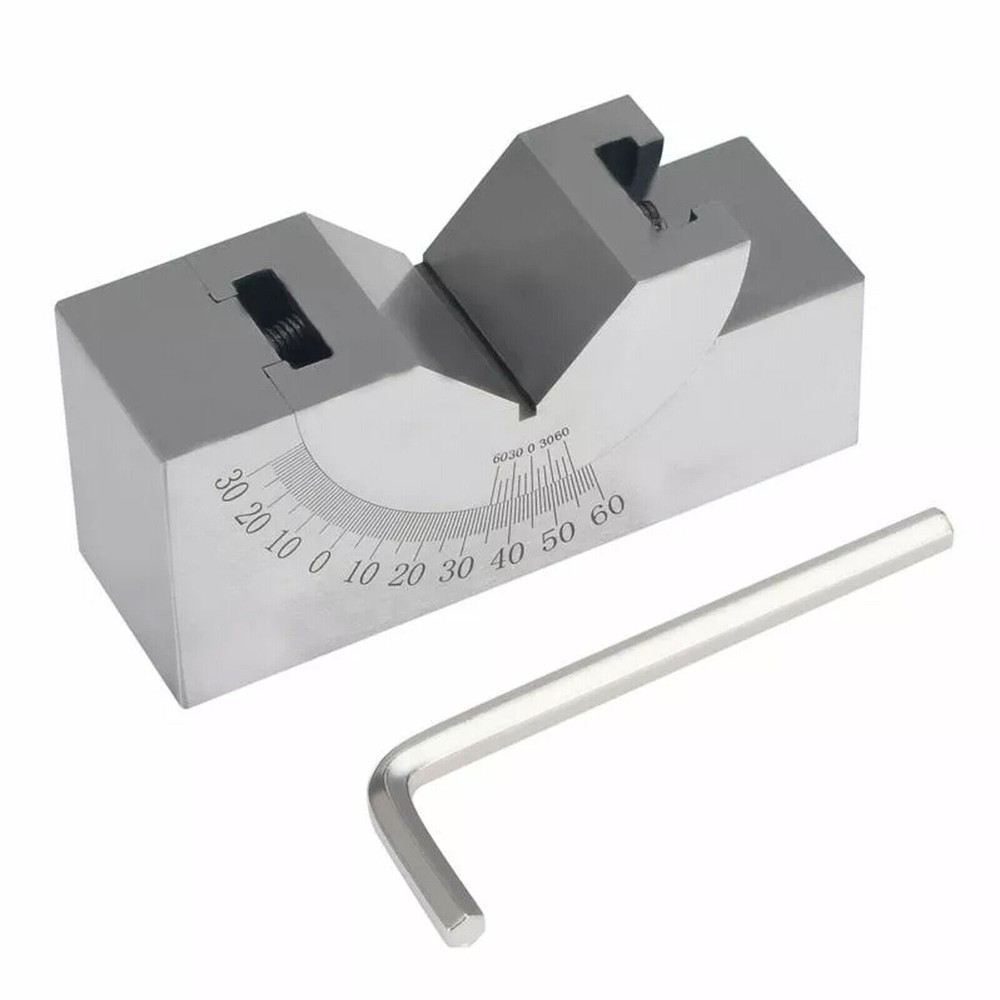 Adjustable Angle V Block Milling Setup 0-60 Degree Angle Block Precision Gauge