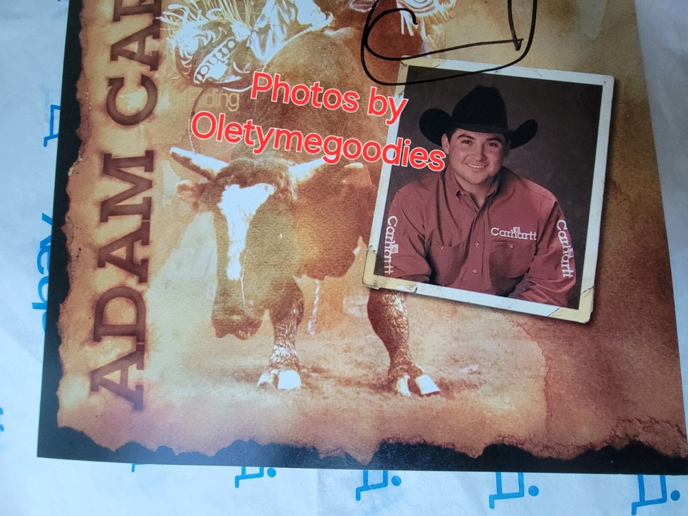 Adam Carrillo PBR Hand Signed 8 x 11