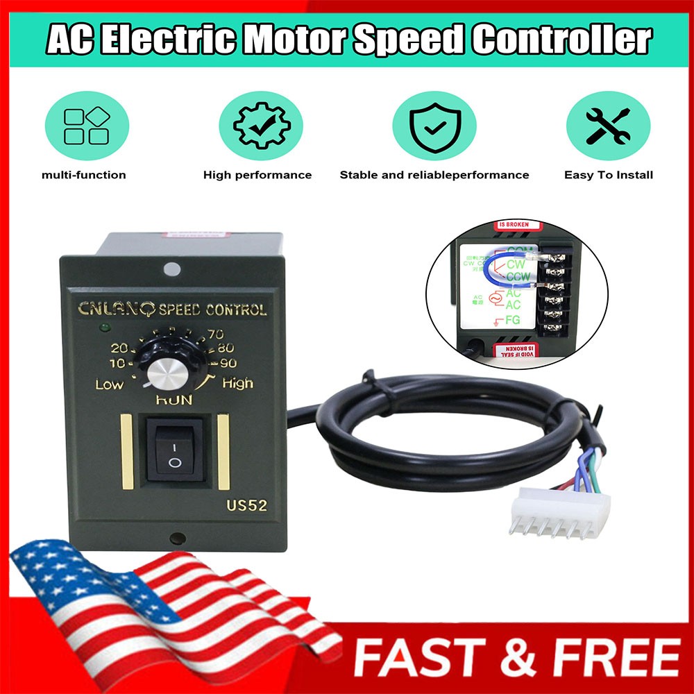 AC 110V 120W Electric Motor Speed Controller Reversible Switch Regulator Switch