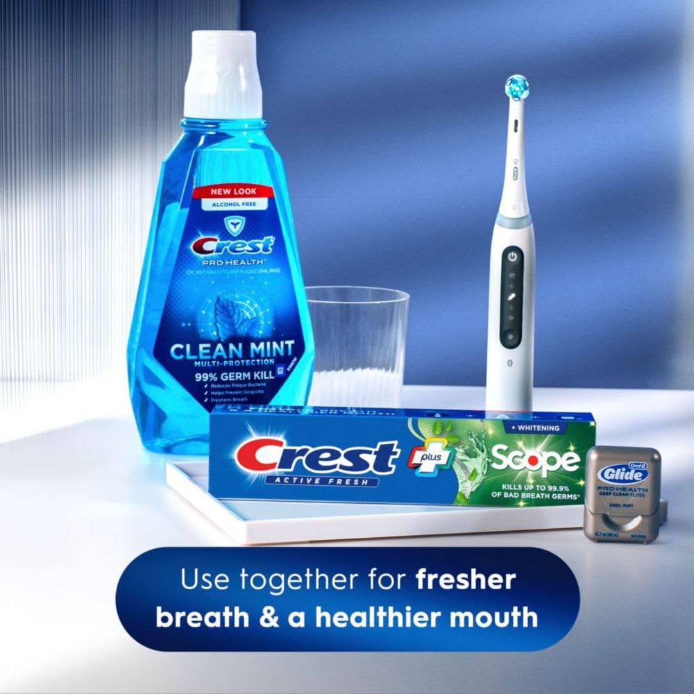 Crest Whitening Plus Scope, Complete Active Fresh + Whitening Toothpaste, 5....