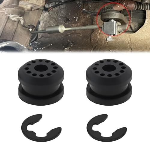 2PCS Transfer Case Shift Linkage Bushing with E-clips Fit for Dodge Ram 1500
