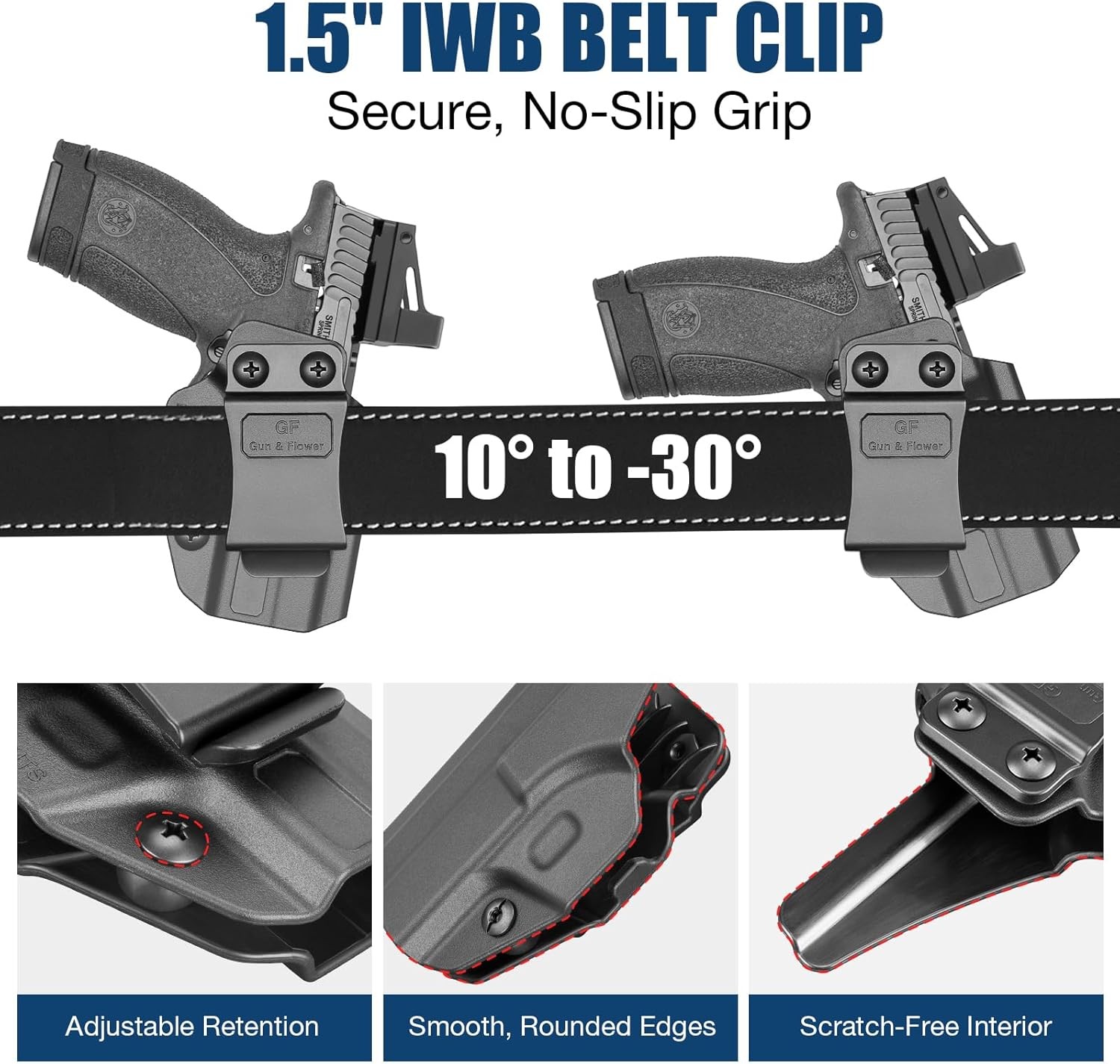 IWB Holster for Smith&Wesson Bodyguard 2.0, Inside Waistband Holster,Right Hand