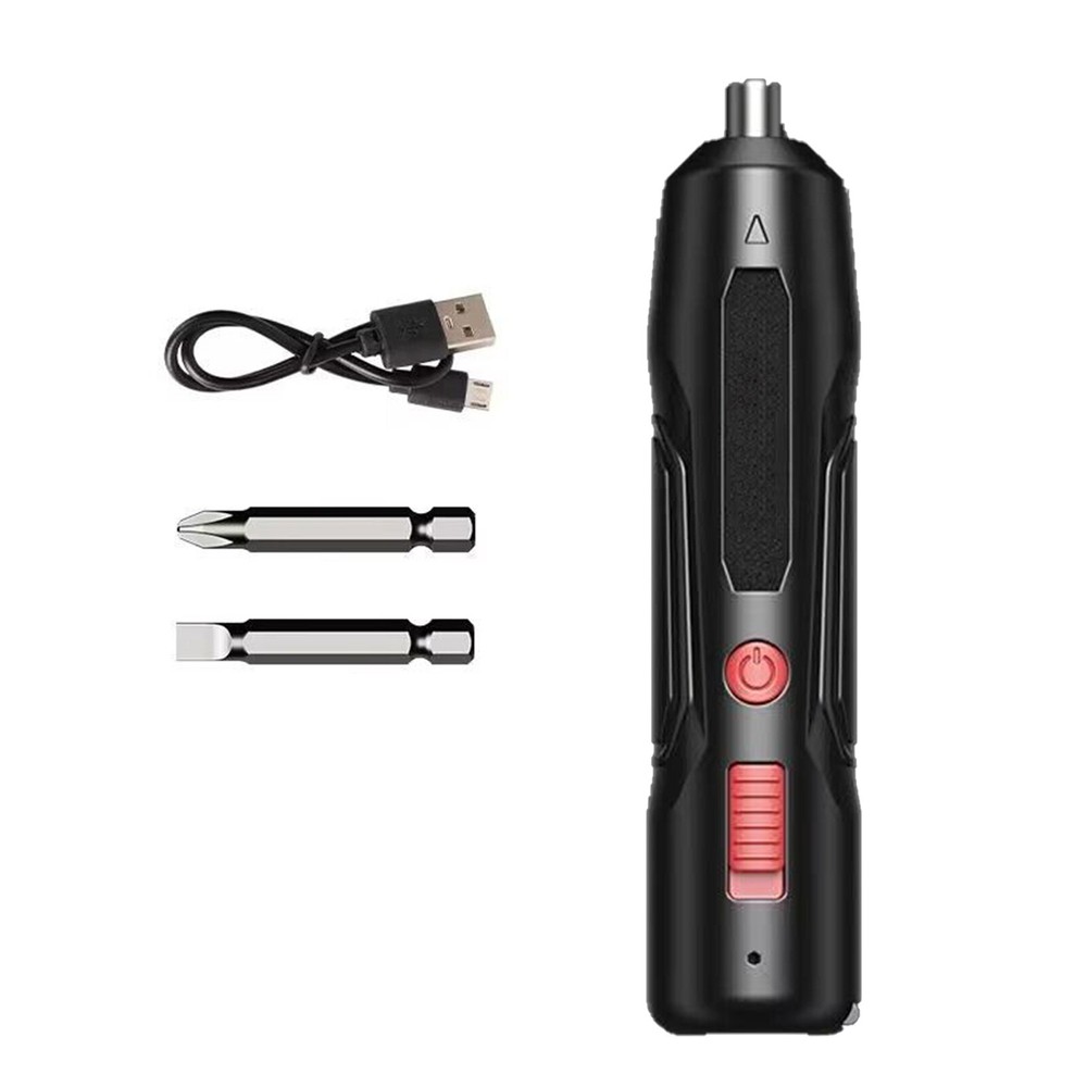 Mini Rechargeable Cordless USB Electric Screwdriver Drill Bits Kit Power Tool