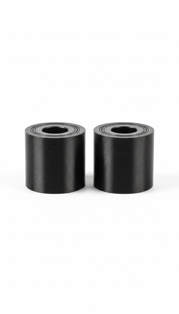 Muzzle Thread Protector 1/2x20 UNF – Smooth Round Plastic – Black – 2 Pack