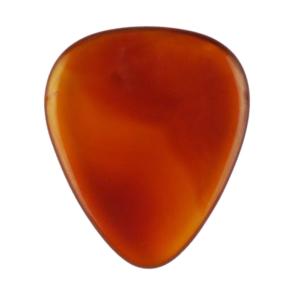 Carnelian Stone Guitar Pick - 3.0 mm - 351 Shape - Handmade Exotic Plectrum