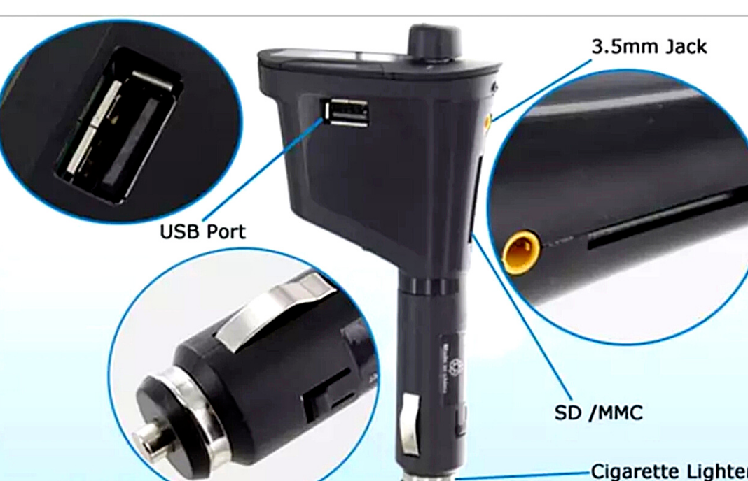 Receptor de audio inalámbrico auxiliar para coche Bluetooth adaptador transmisor