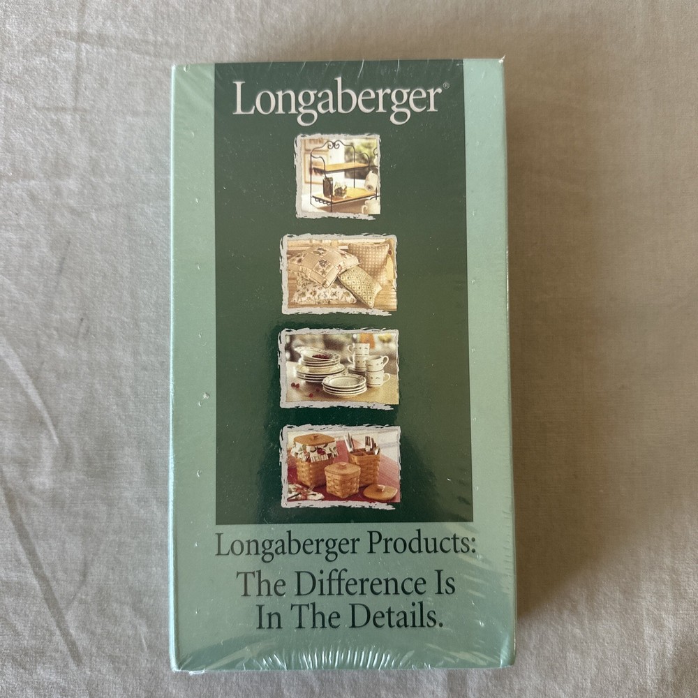 Longaberger Products VHS- New - Sealed