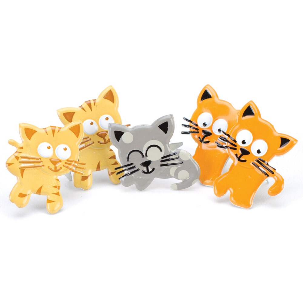 Eyelet Outlet Shape Brads 12/Pkg Kitties
