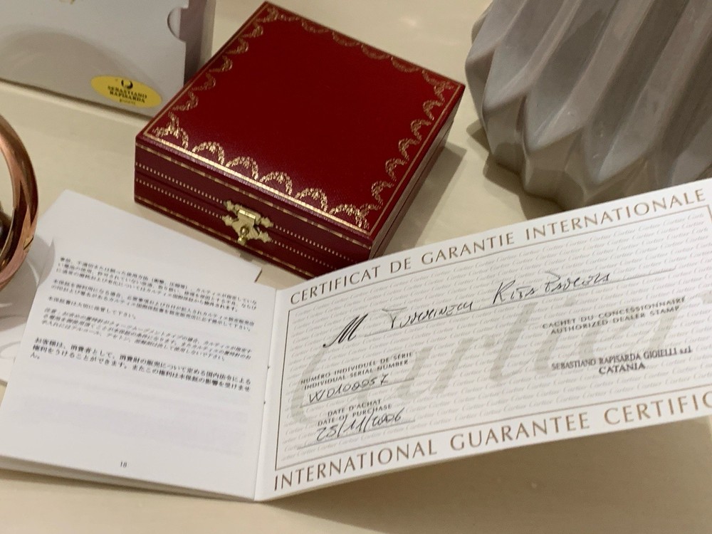 Cartier Trinity Clock Desk Clock - Full Set 2006 - Box & Papers