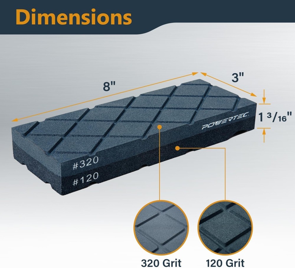120/320 Sharpening Stone Flatener - Effortless Whetstone Maintenance