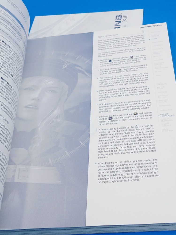 LIGHTNING RETURNS FINAL FANTASY XIII STRATEGY GUIDE SQUARE ENIX WITH POSTER!,.
