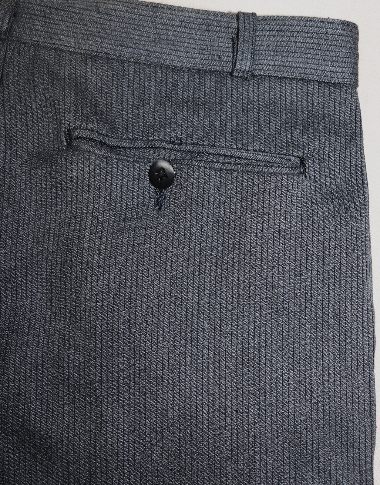 New French 1950s Grey Cotton Pique Work Chore Pants LAVAL W32 Made in France