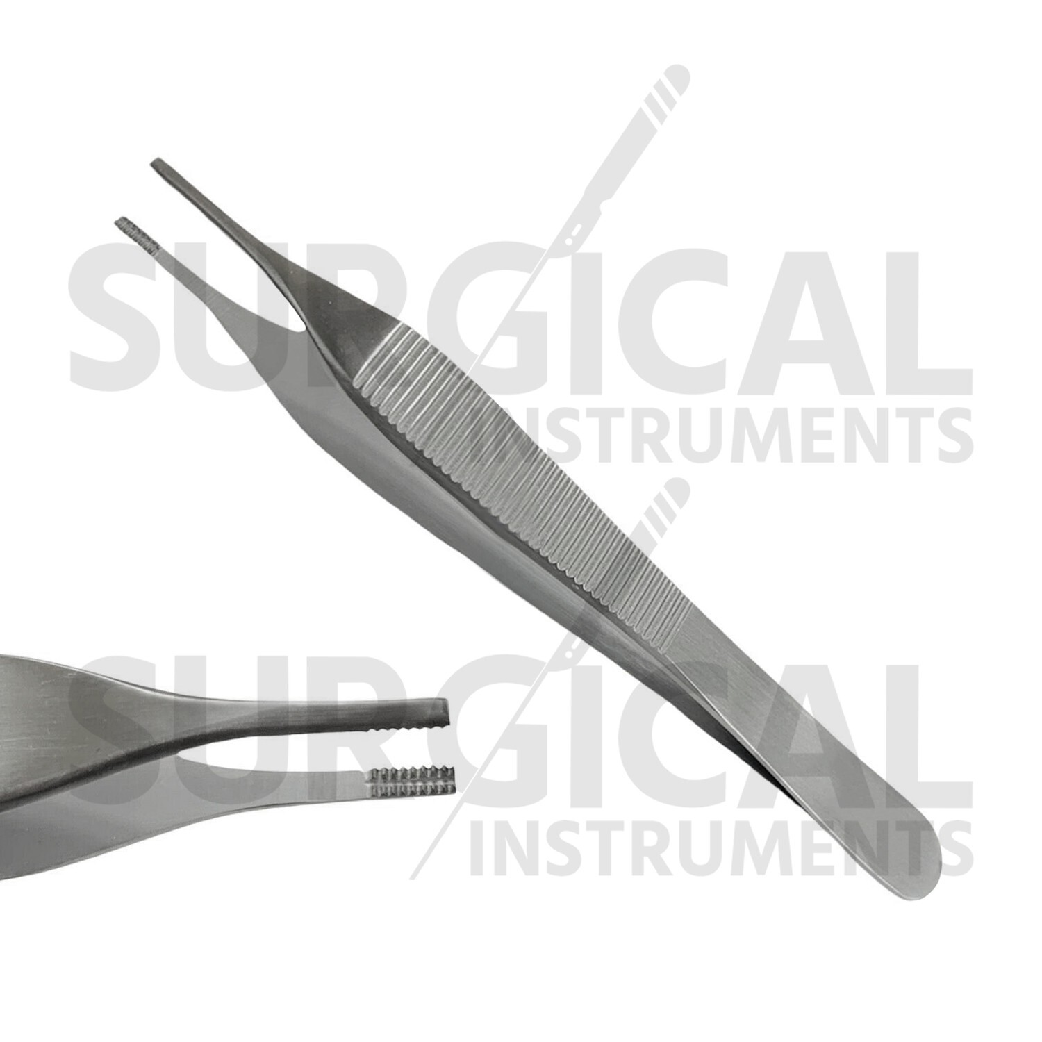 6 Pcs Adson Brown Tissue Forceps ENT Surgical Instruments German Grade