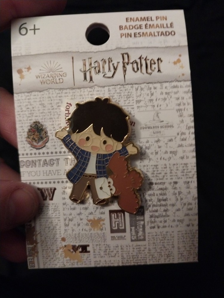 Harry Potter Chibi Harry and Hedwig pin