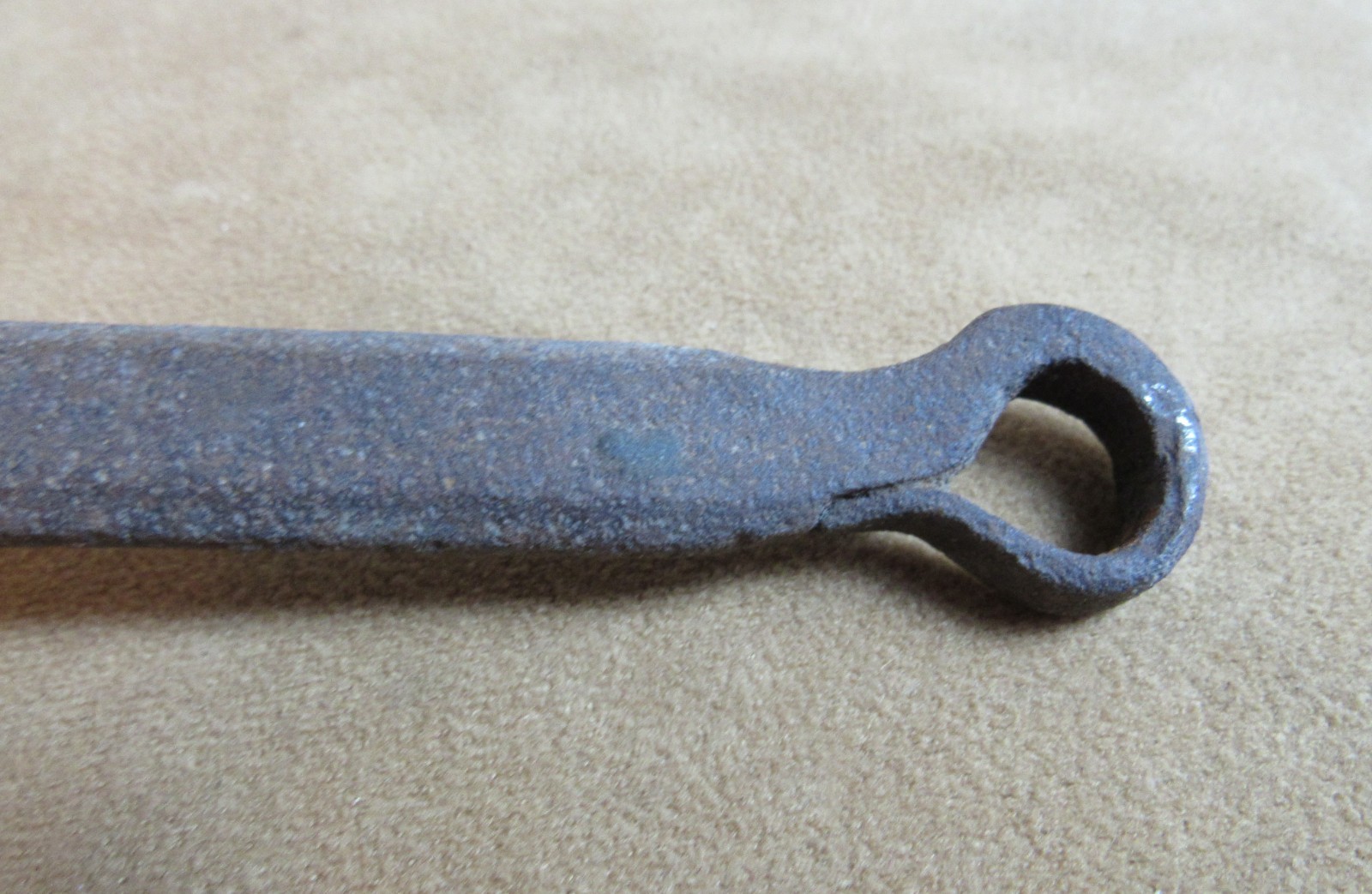 Antique Civil War Large Iron Camp Skillet Frying Pan 1860s