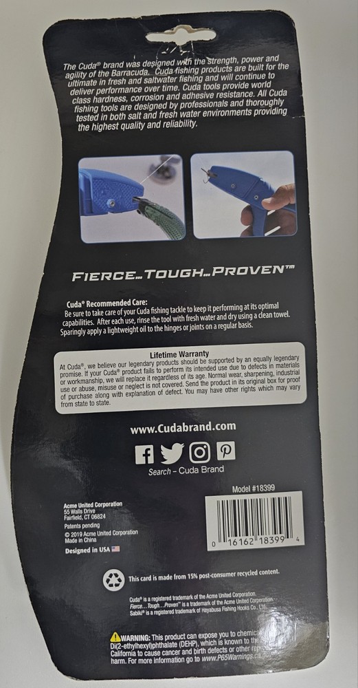New Camillus Cuda Bait Dehooker 18399