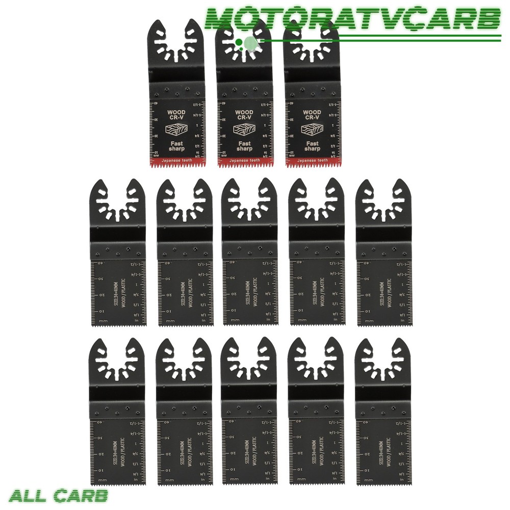 ALL-CARB 35PCS Multitool Blades Titanium Oscillating Tool Quick Saw Blades