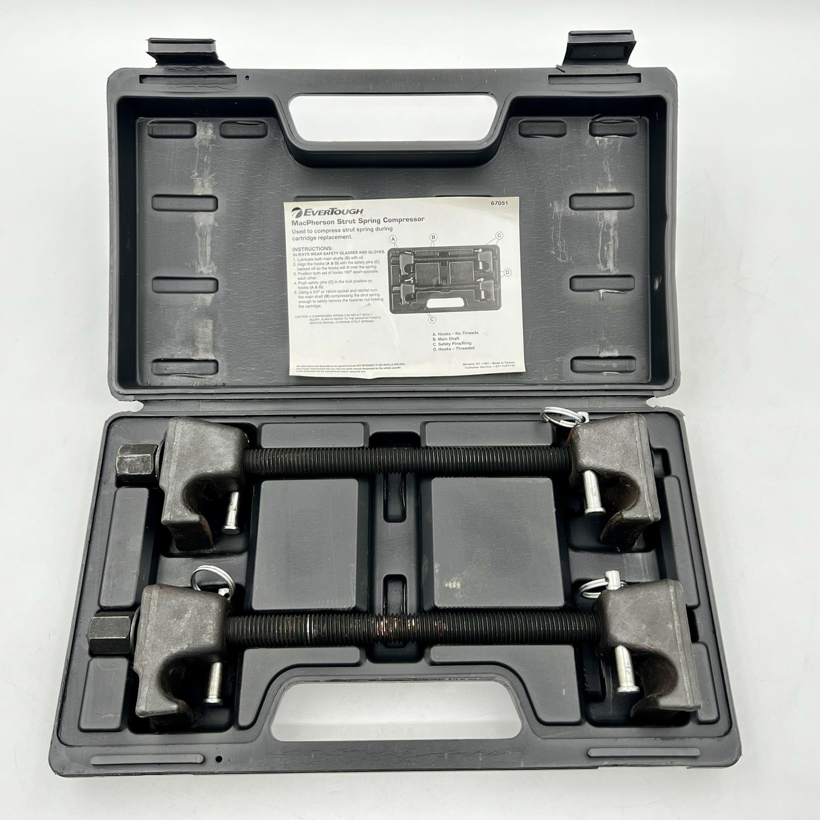 Evertough 67051 MacPherson Strut Spring Compressor Set