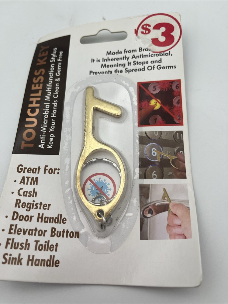 TOUCHLESS KEY - Prevent and Protect from Germs Antimicrobial PPE Safety