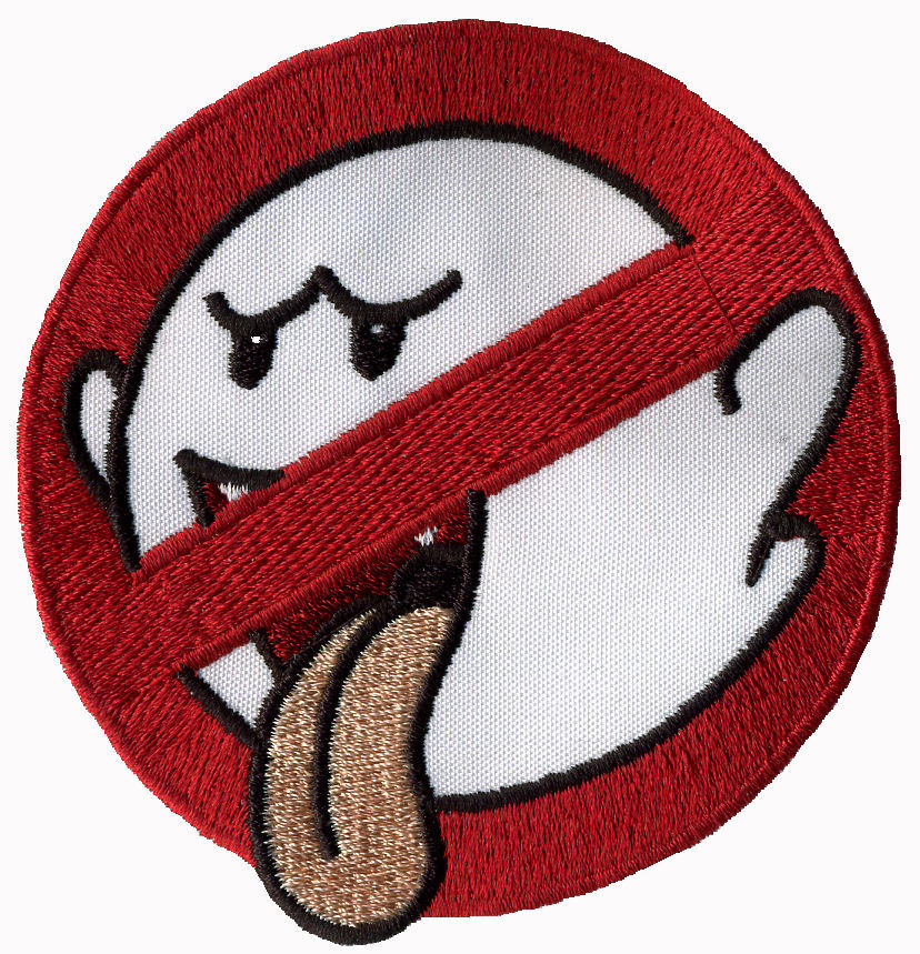 No Boo Ghostbusters No Ghost Embroidered Iron-on Patch