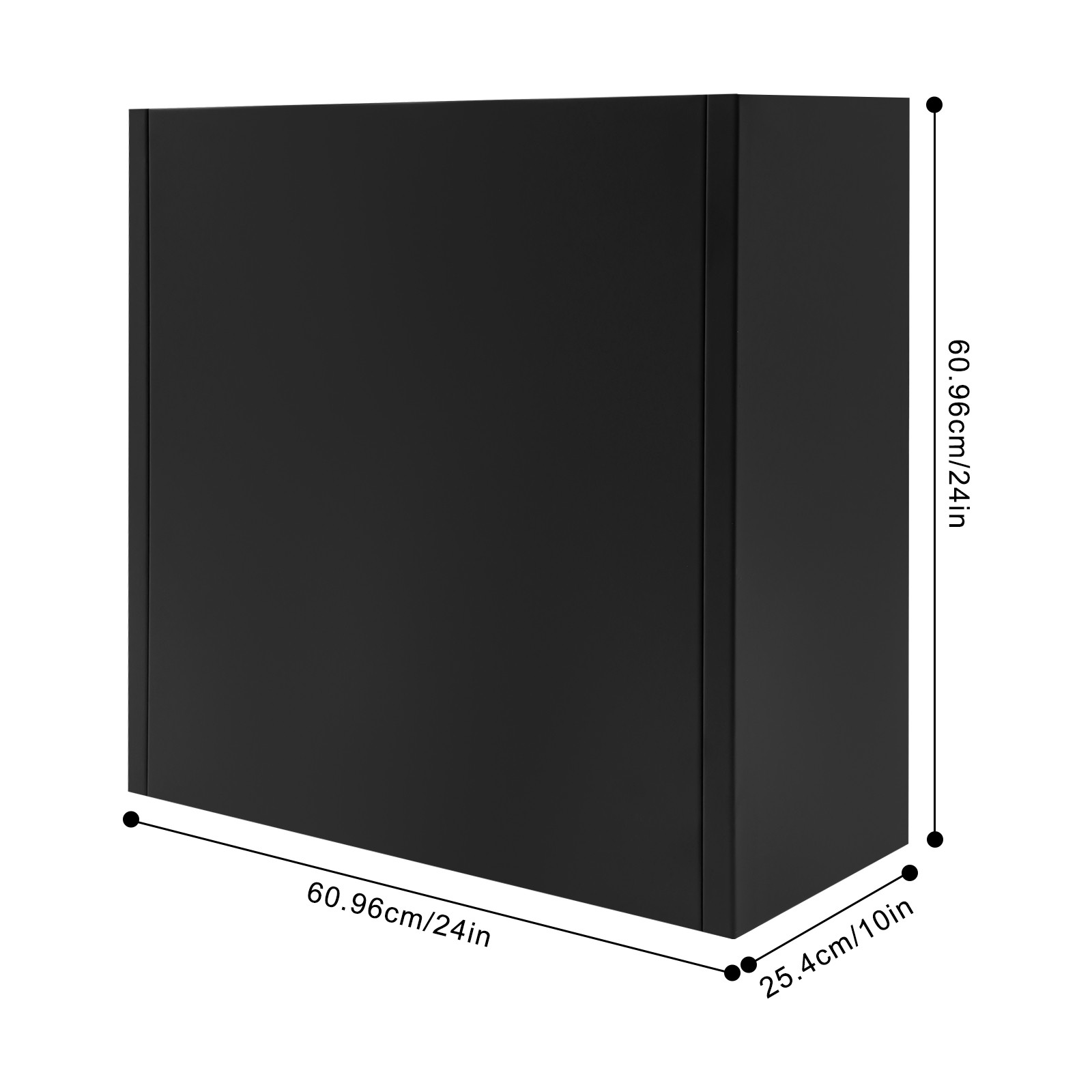 Tall Outdoor Planter Box, Rectangular Metal Planter Box 24*10*24in Garden Yard