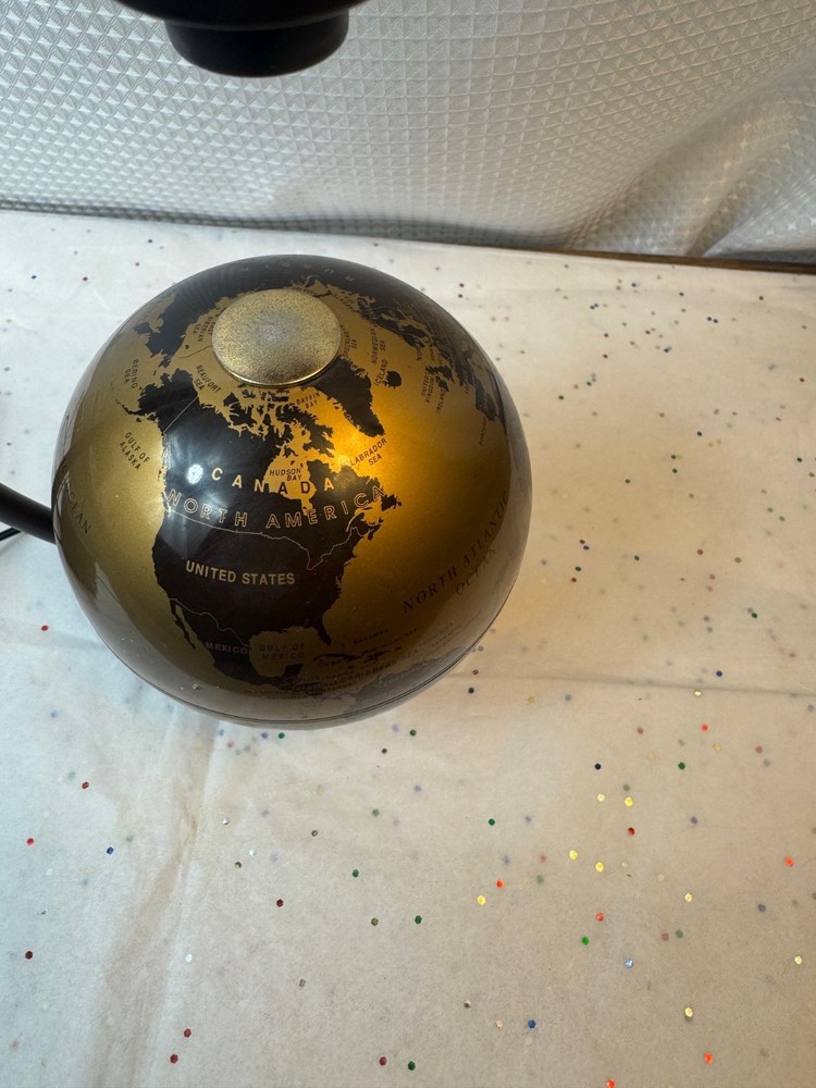 UPS Gold Magnetic Levitating Globe with Adapter
