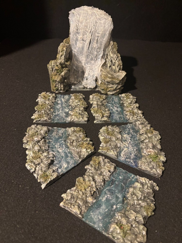 28mm Tabletop Terrain Waterfall Set