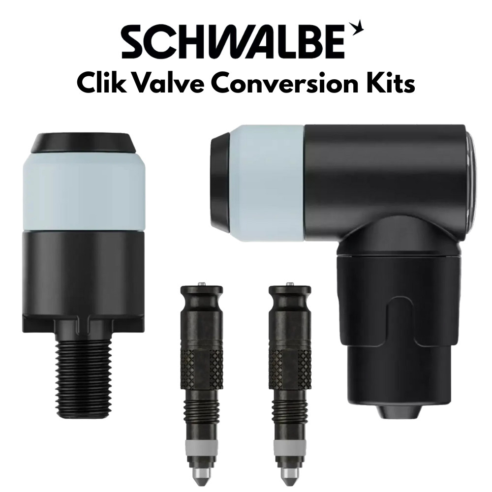 Schwalbe Clik Valve Conversion Kit. All Versions!