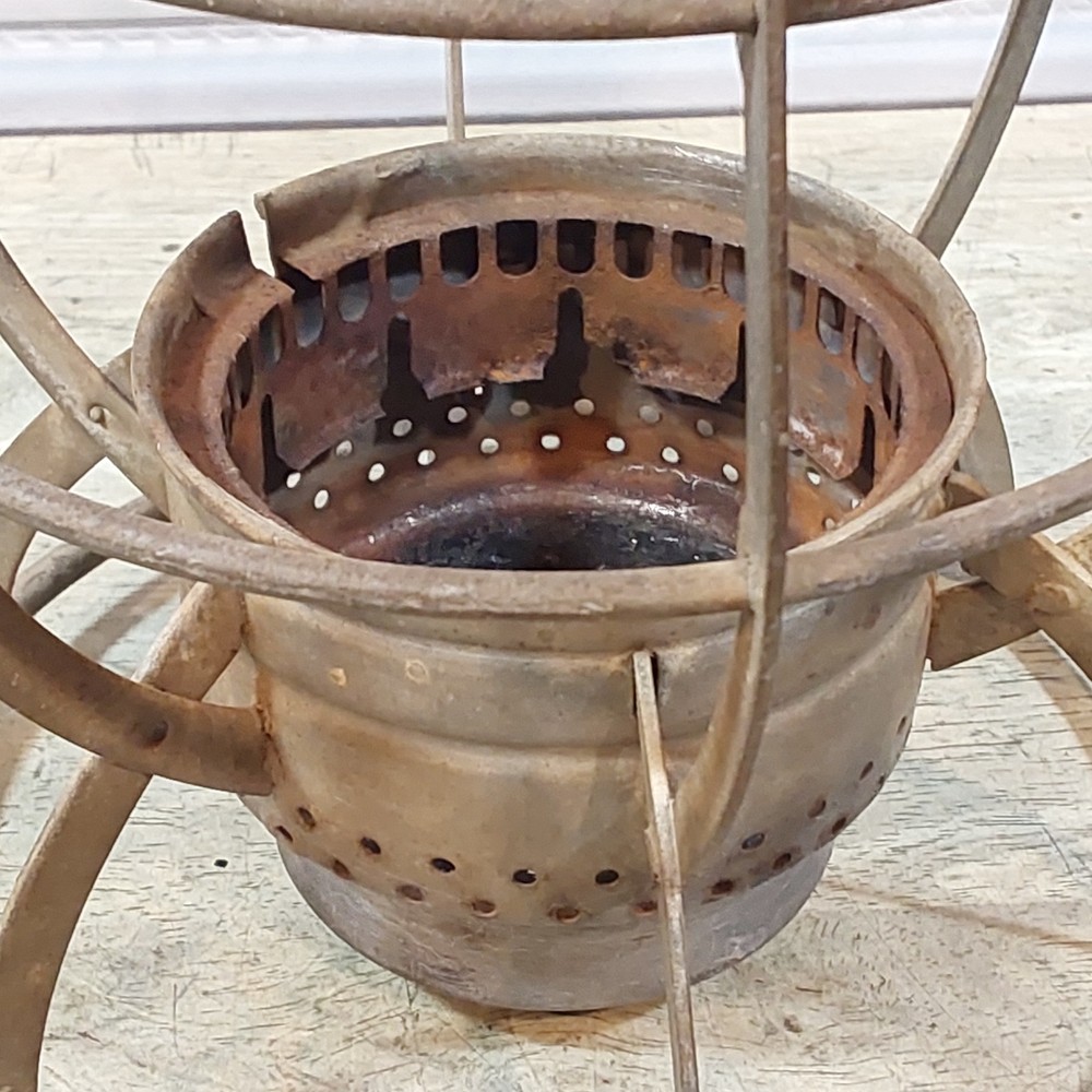 Dietz 39 Steel Clad Lantern - Frame and Ventilator - Surface Rust inside