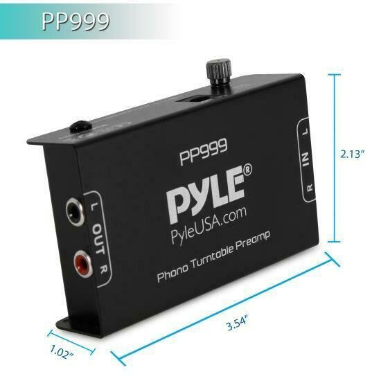 PYLE PRO PP999 Phono Turntable Pre-Amplifier
