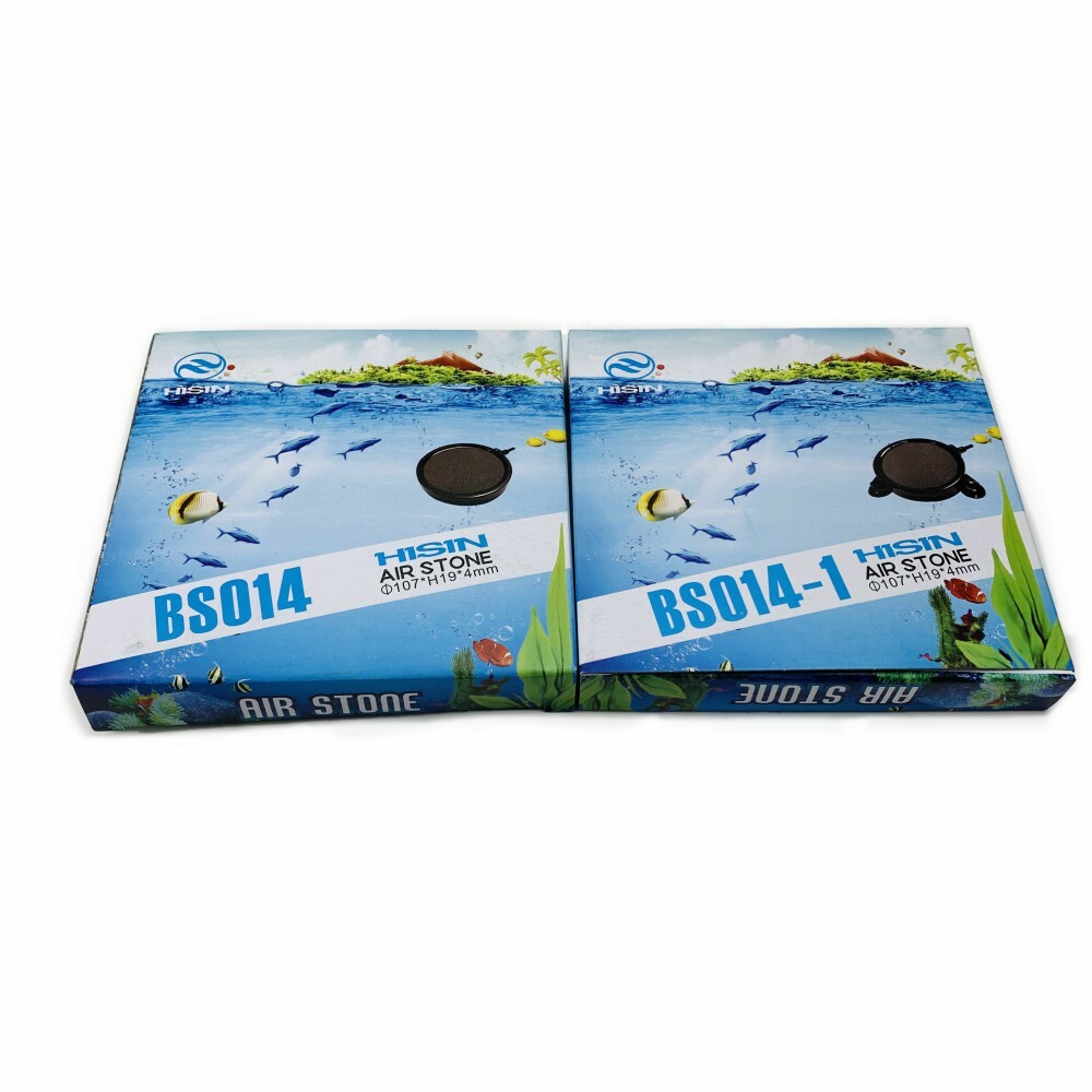 HiSin 4.2" X 0.8" Disk Air Stone With Suction Cups for Aquarium & Hydroponics