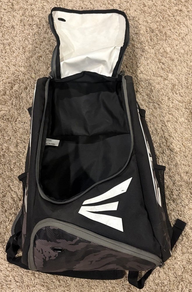 Easton Baseball Game Ready Backpack, Black Camo