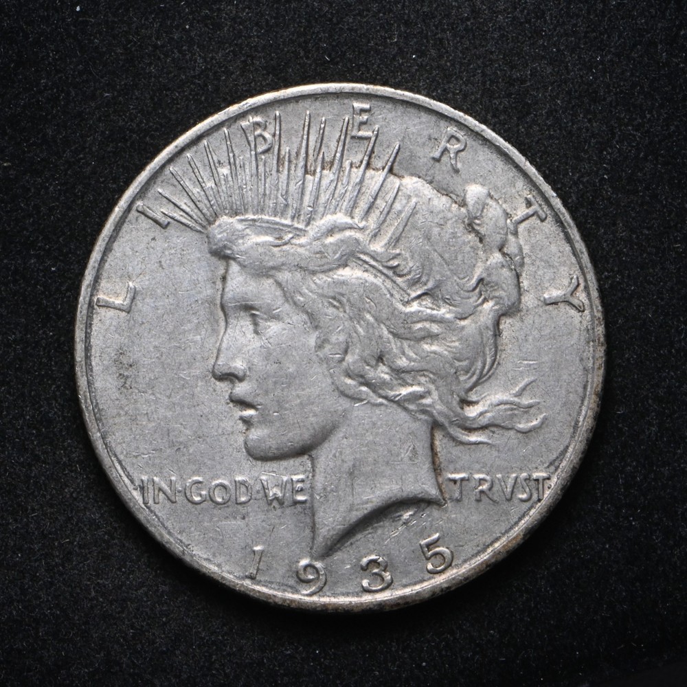 1935-S Peace Silver Dollar (cn16839)