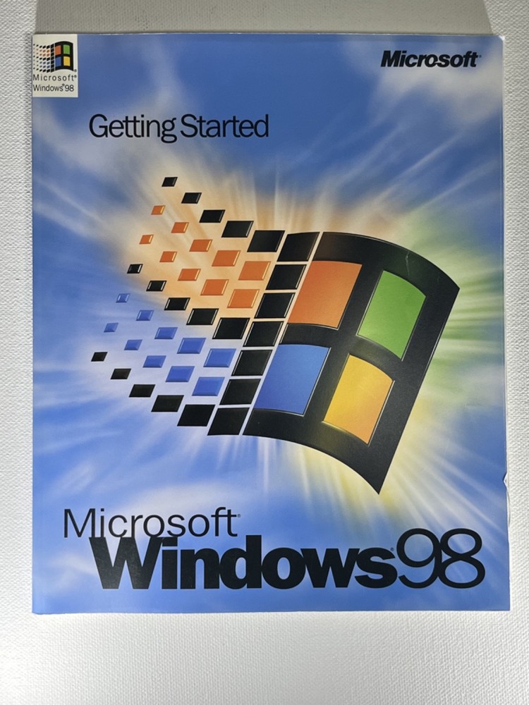 Microsoft Windows 98 Upgrade Big Box: CD, Key Code, Book, Ad inserts