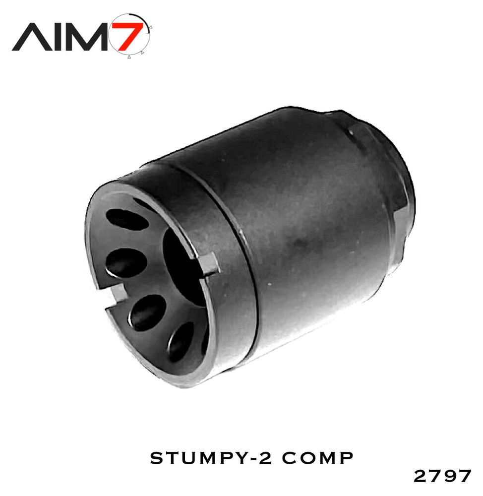 Aim7 STUMPY-2 9mm & 22LR & .40Cal Linear Comp 3 PCS muzzle brake