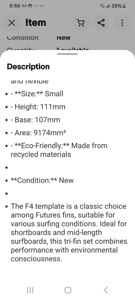 NEW Futures Alpha Thruster Set Small